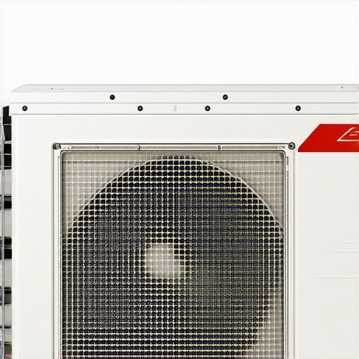 Environmental Impact on HVAC Systems Close-up of HVAC mini-split showing dust and humidity effects