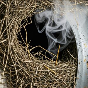 Read more about the article The danger of birds nesting in your furnace flue pipe